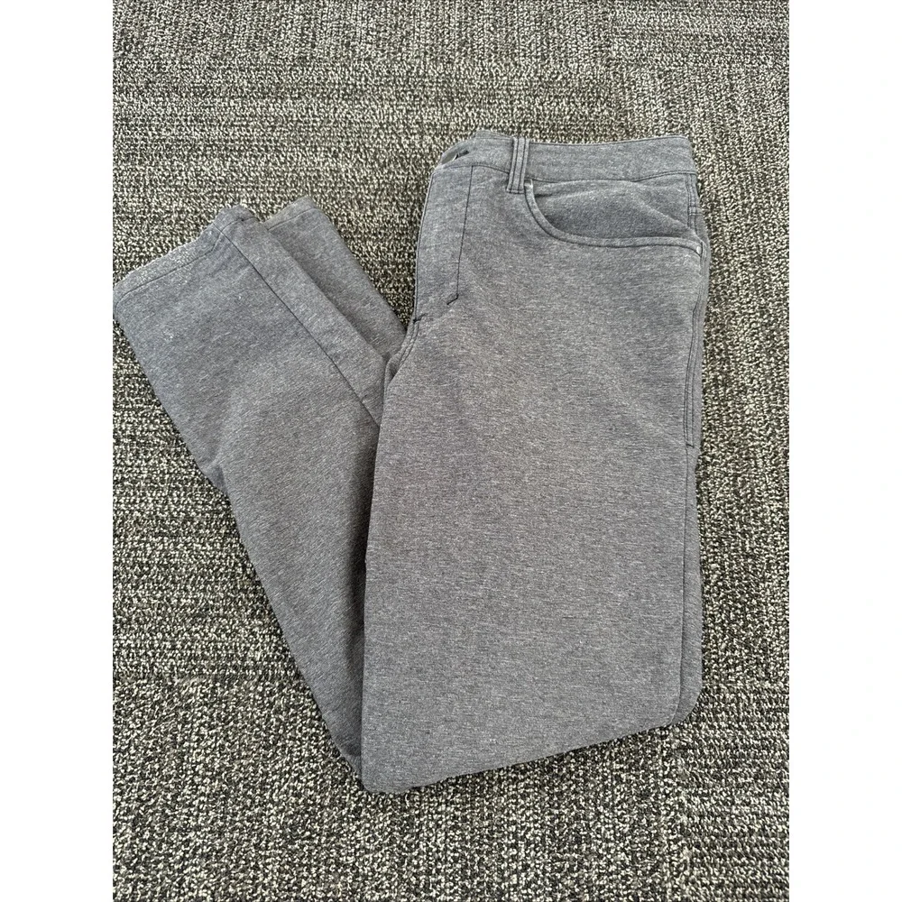 Lululemon Heathered Navy‎ ABC Slim Tech Canvas Pants 32/32